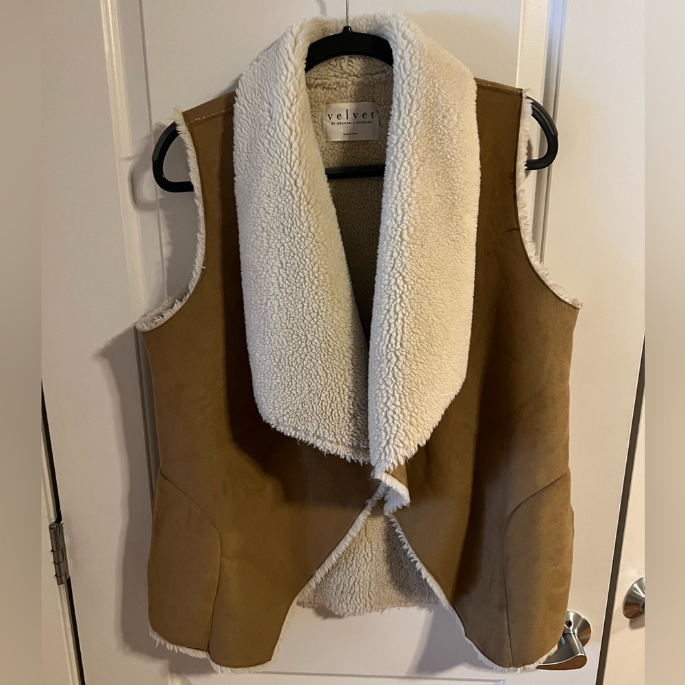 Velvet by Graham & Spencer Faux Sherpa Vest